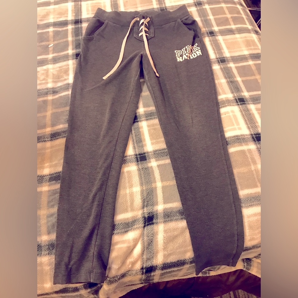 VS PINK Lace Up Leggings